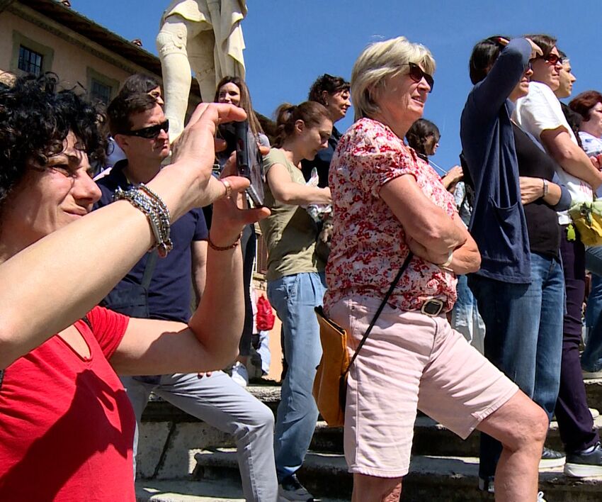 Turisti ad Arezzo